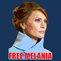 Free Melania Red Photo Tall T-Shirt