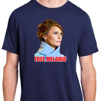 Free Melania Red Photo Adult ChromaSoft Performance T-Shirt