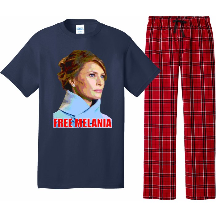 Free Melania Red Photo Pajama Set