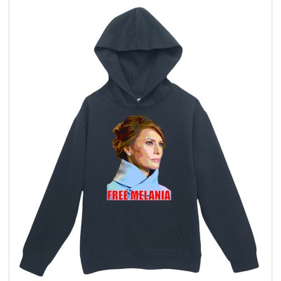 Free Melania Red Photo Urban Pullover Hoodie