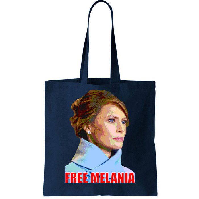 Free Melania Red Photo Tote Bag