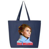 Free Melania Red Photo 25L Jumbo Tote