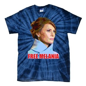 Free Melania Red Photo Tie-Dye T-Shirt