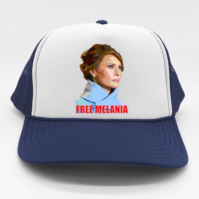 Free Melania Red Photo Trucker Hat