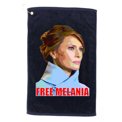 Free Melania Red Photo Golf Towel
