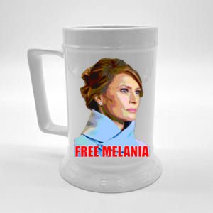 Free Melania Red Photo Beer Stein