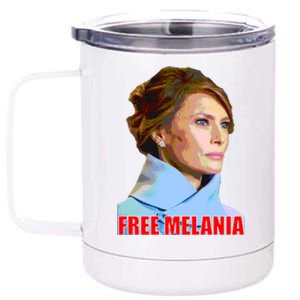 Free Melania Red Photo 12 oz Stainless Steel Tumbler Cup