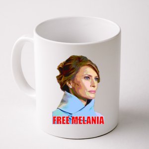 Free Melania Red Photo Coffee Mug