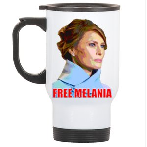 Free Melania Red Photo Stainless Steel Travel Mug