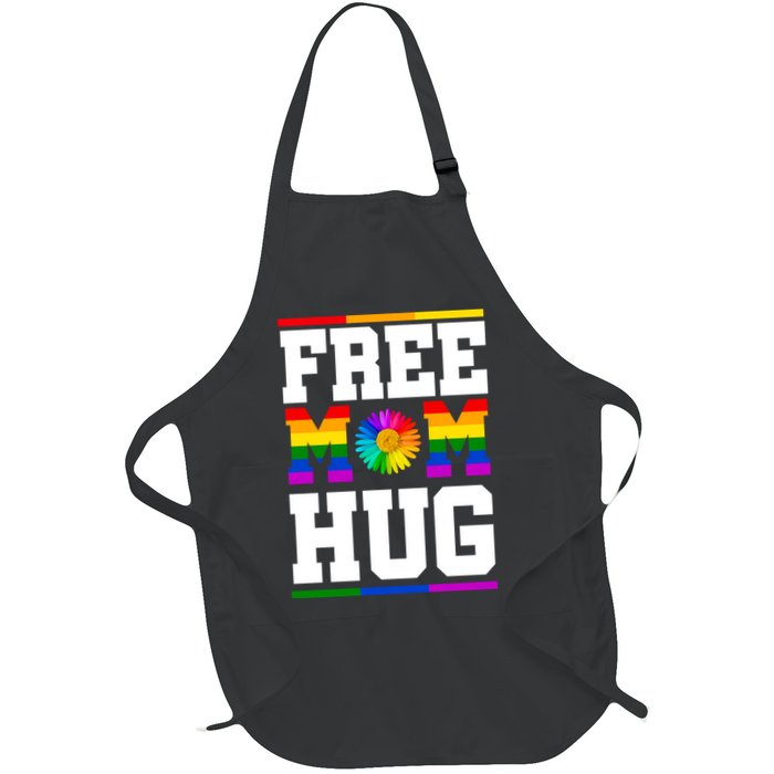 Free Mom Hugs Gay Pride Sunflower Apron