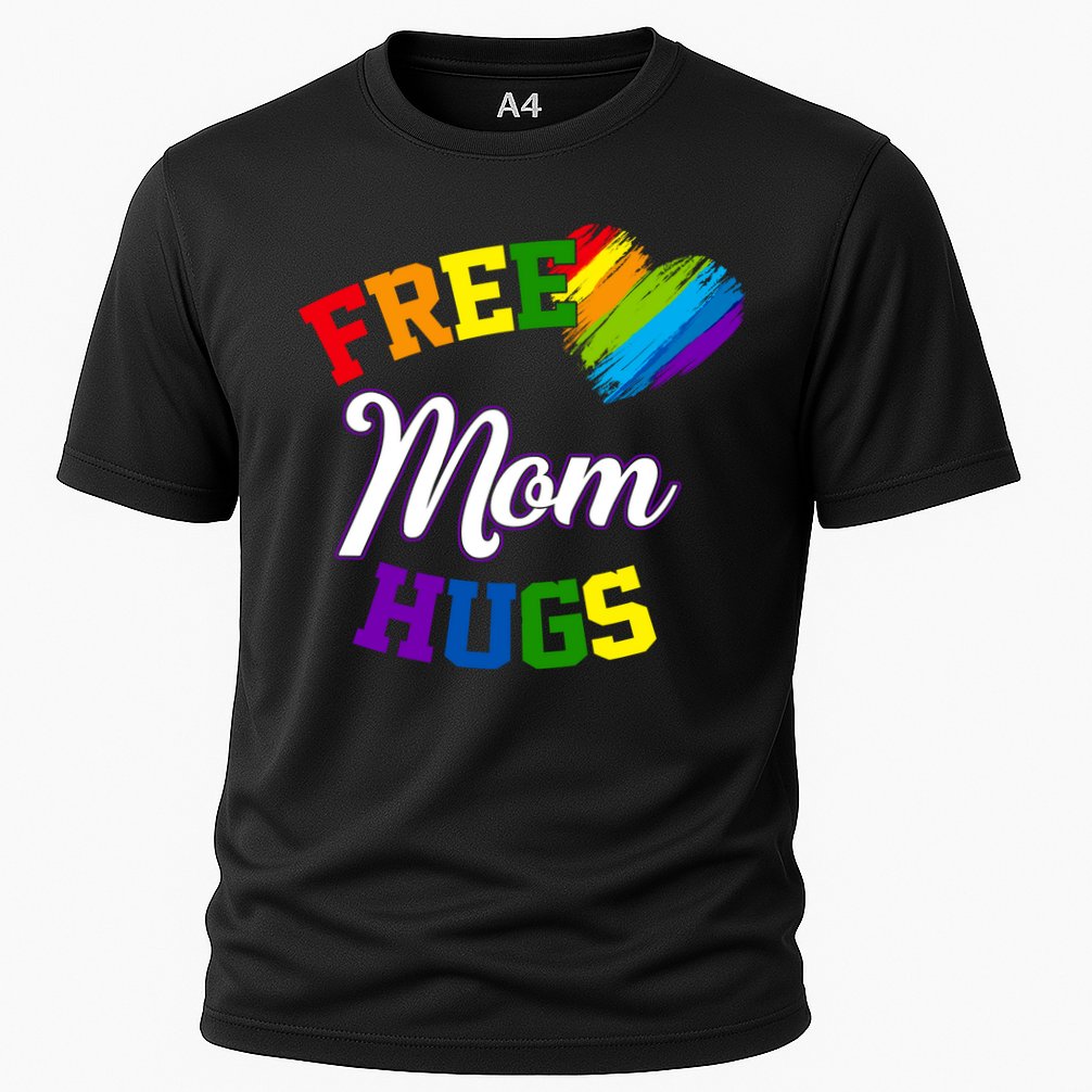 Free Mom Hugs LGBT Gay Pride Heart Performance Shirt