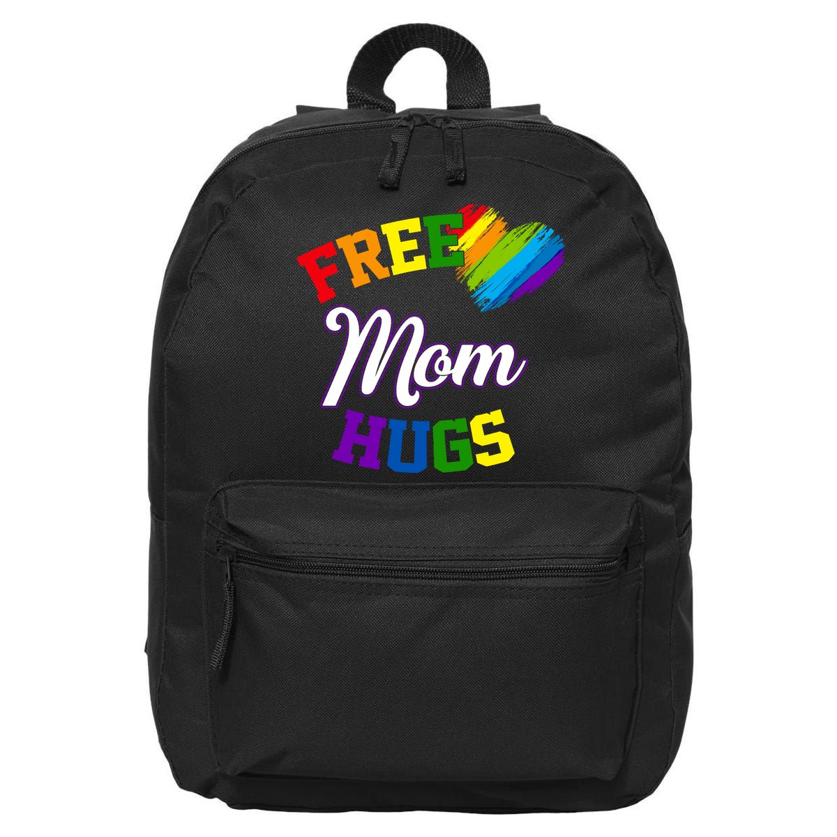 Free Mom Hugs LGBT Gay Pride Heart 16 in Basic Backpack