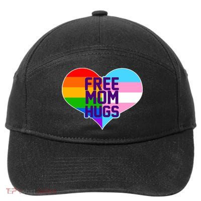 Free Mom Hugs LGBT Support 7-Panel Snapback Hat