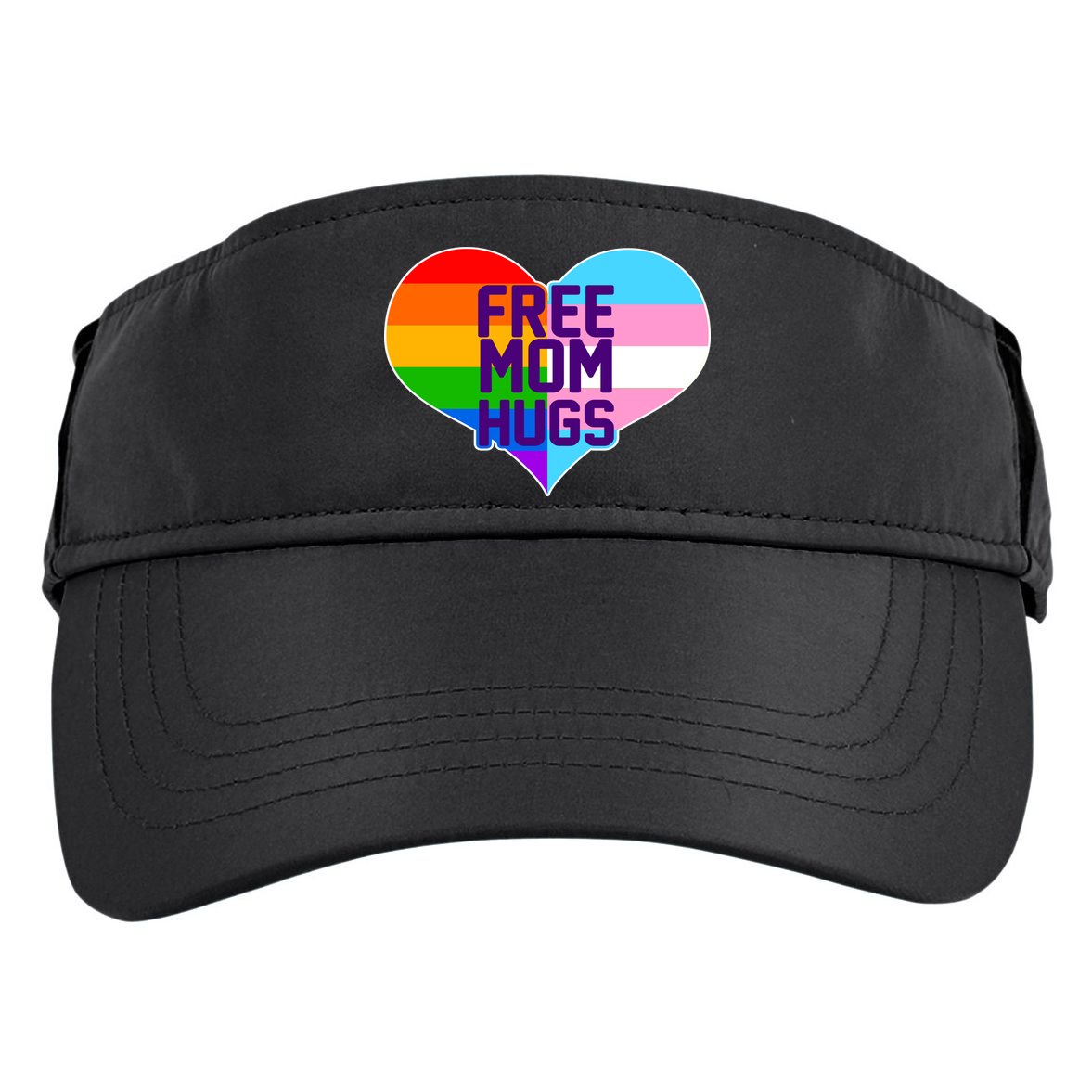 Free Mom Hugs LGBT Support Adult Drive Performance Visor