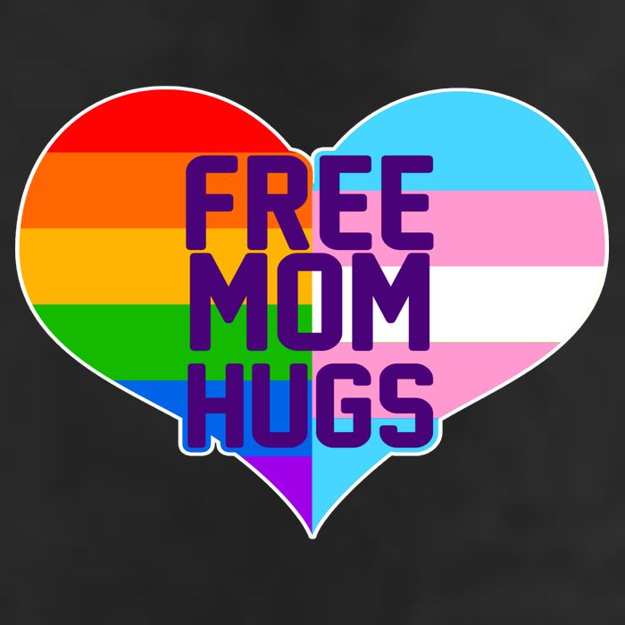 Free Mom Hugs LGBT Support Adult Drive Performance Visor