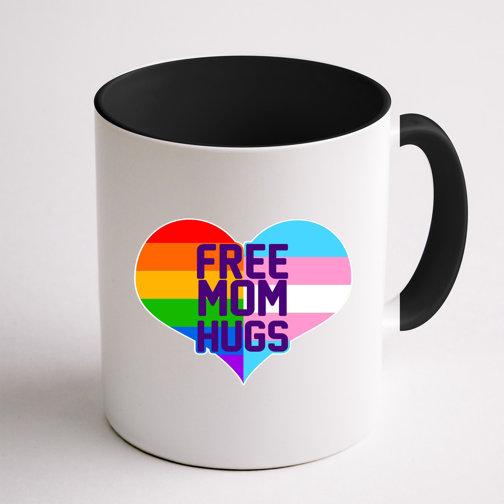 Free Mom Hugs LGBT Support Mug