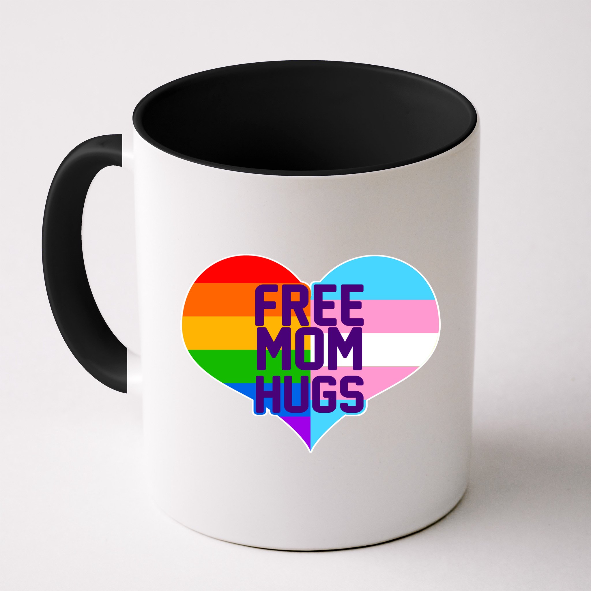 Free Mom Hugs LGBT Support Mug