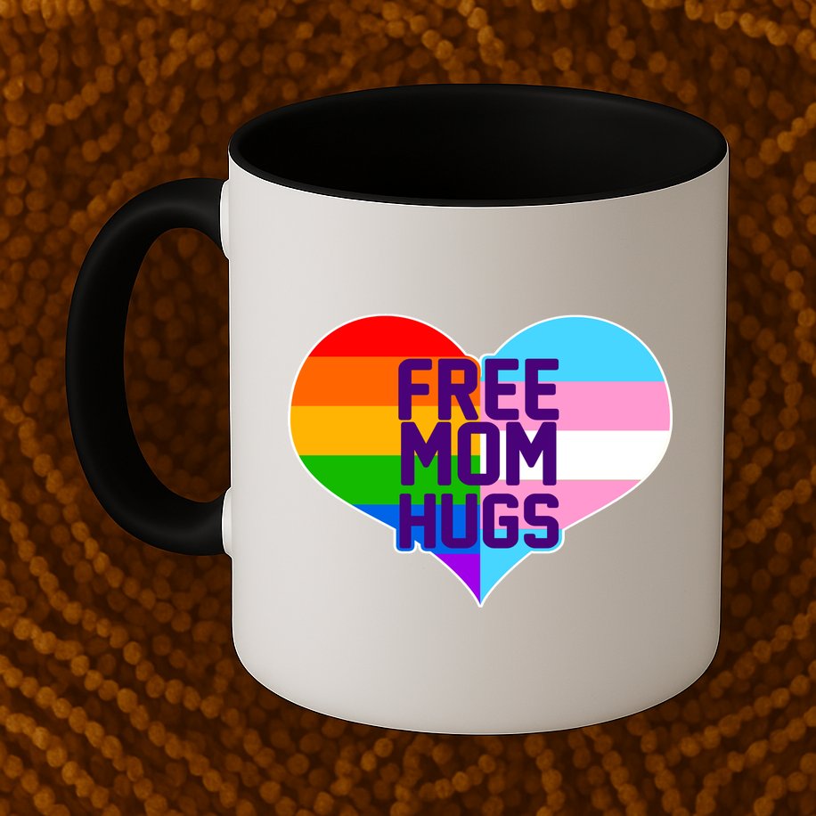 Free Mom Hugs LGBT Support Mug