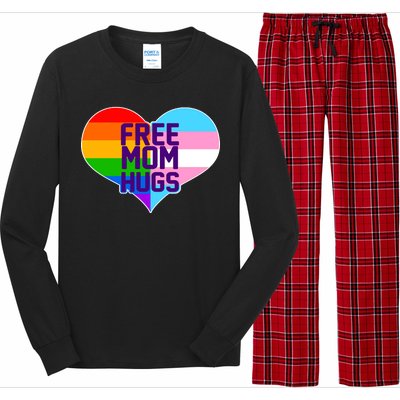 Free Mom Hugs LGBT Support Long Sleeve Pajama Set