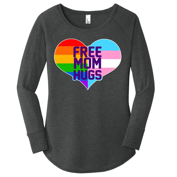 Free Mom Hugs LGBT Support Women's Perfect Tri Tunic Long Sleeve Shirt