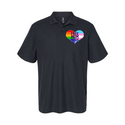 Free Mom Hugs LGBT Support Softstyle Adult Sport Polo