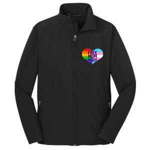 Free Mom Hugs LGBT Support Core Soft Shell Jacket