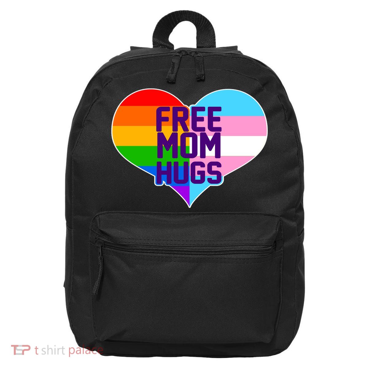 Free Mom Hugs LGBT Support 16 in Basic Backpack