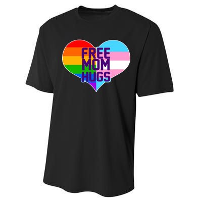 Free Mom Hugs LGBT Support Performance Sprint T-Shirt