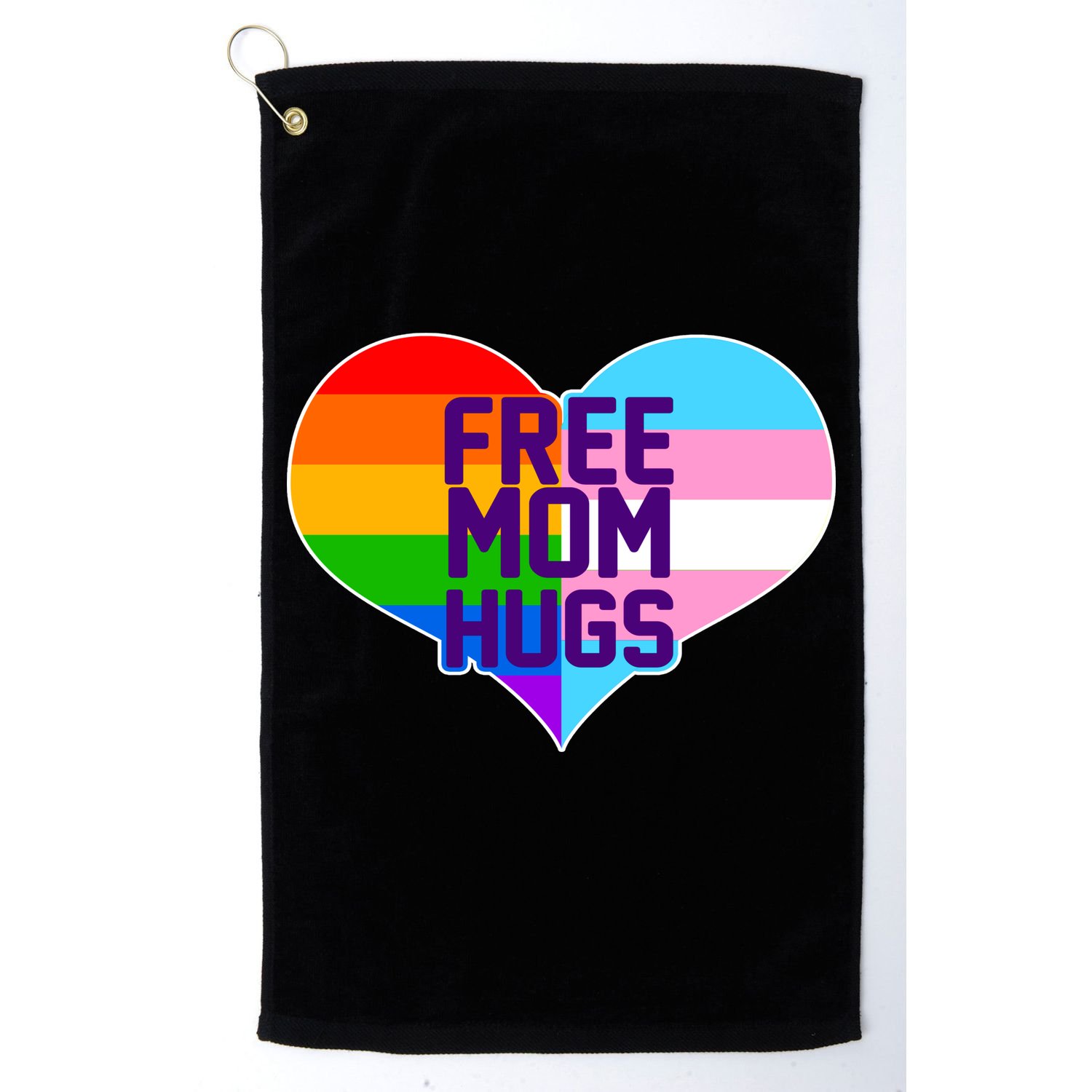 Free Mom Hugs LGBT Support Golf Towel