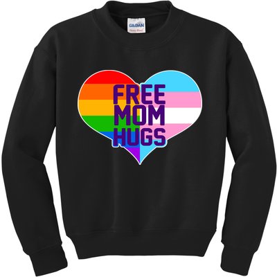 Free Mom Hugs LGBT Support Kids Sweatshirt