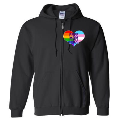 Free Mom Hugs LGBT Support Full Zip Hoodie