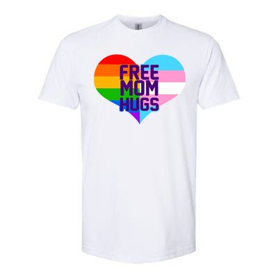 Free Mom Hugs LGBT Support Softstyle® CVC T-Shirt