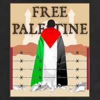 Free Palestine 7 Panel Mesh Trucker Snapback Hat