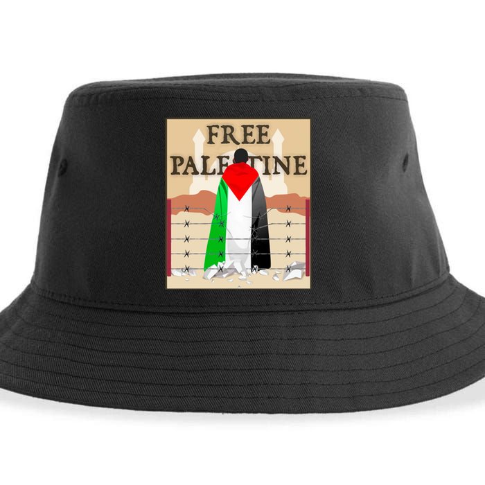 Free Palestine Sustainable Bucket Hat