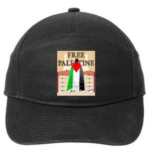 Free Palestine 7-Panel Snapback Hat