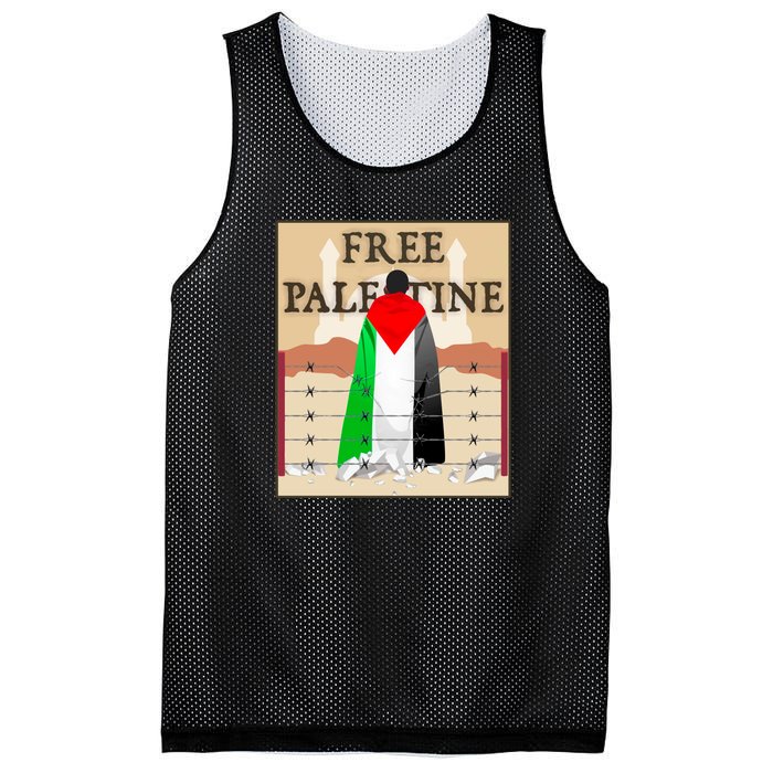 Free Palestine Mesh Reversible Basketball Jersey Tank