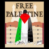 Free Palestine Youth Performance Sprint T-Shirt