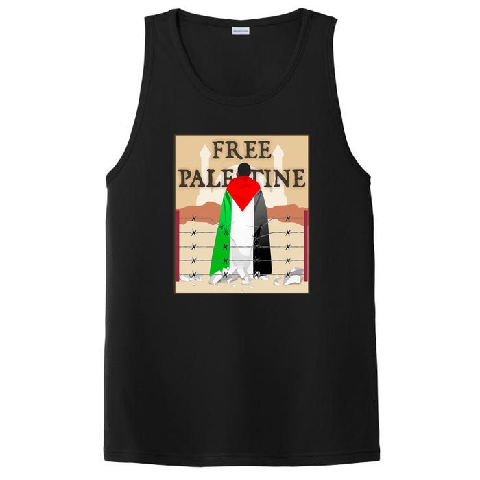 Free Palestine PosiCharge Competitor Tank