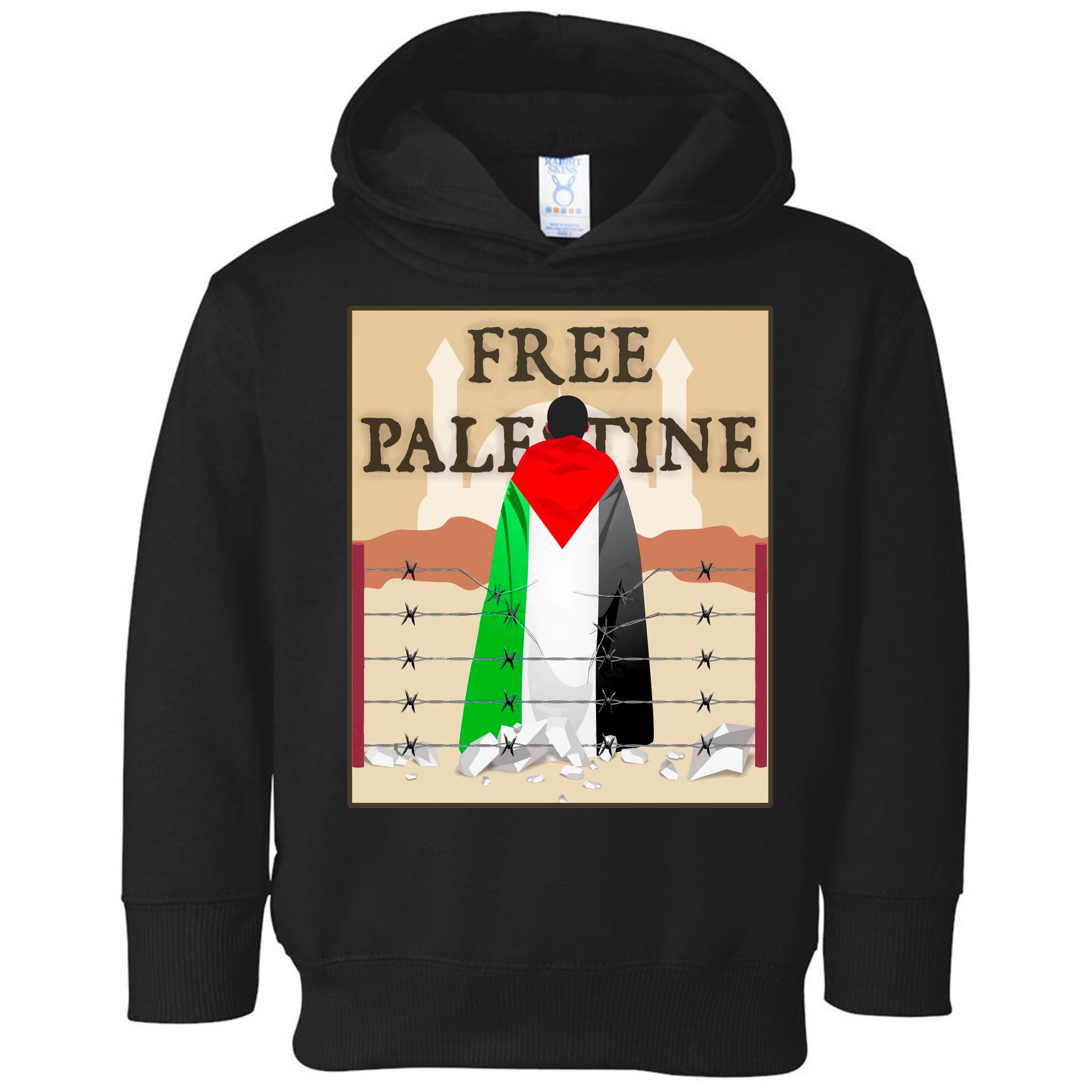 Free Palestine Toddler Hoodie