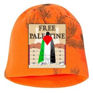 Free Palestine Kati - Camo Knit Beanie