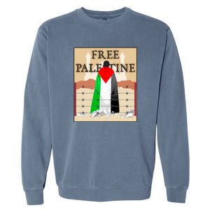 Free Palestine Garment-Dyed Sweatshirt