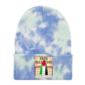 Free Palestine Tie Dye 12in Knit Beanie