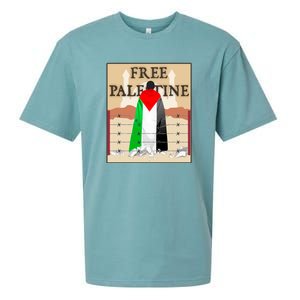 Free Palestine Sueded Cloud Jersey T-Shirt