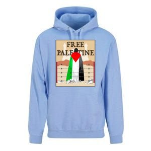 Free Palestine Unisex Surf Hoodie