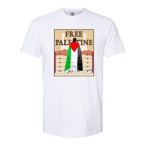 Free Palestine Softstyle CVC T-Shirt