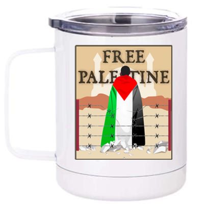 Free Palestine 12 oz Stainless Steel Tumbler Cup