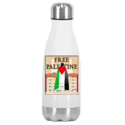 Free Palestine Stainless Steel Insulated Water Bottle