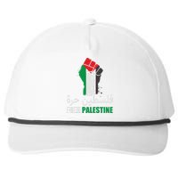 Free Palestine Arabic Support Palestine Gaza Jerusalem Snapback Five-Panel Rope Hat