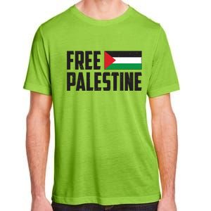 Free Palestine Flag Adult ChromaSoft Performance T-Shirt