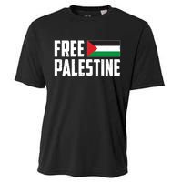 Free Palestine Flag Cooling Performance Crew T-Shirt